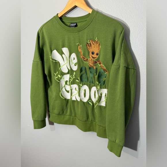 Marvel Guardians of the Galaxy Embroidered Groot Crewneck Sweatshirt | Small - Picture 3 of 6